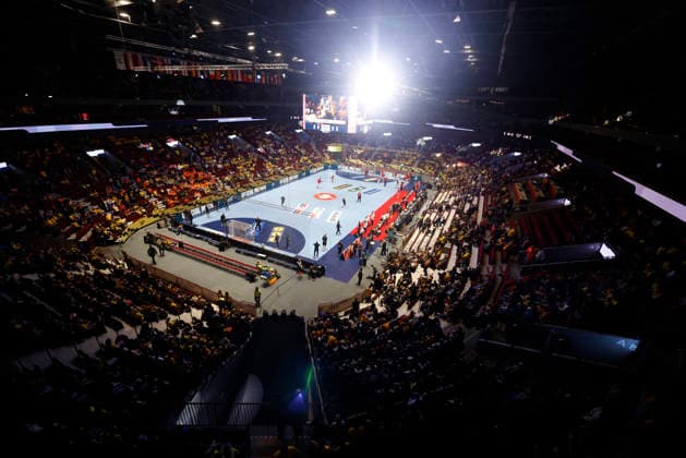 MALMÖ, SVERIGE 20260119 Översiktsbild inför gruppspelsmatchen i handbolls-EM grupp E mellan Georgien och Sverige i Malmö Arena, Malmö, Sverige, 19 januari, 2026. MALMÖ SVERIGE x10600x