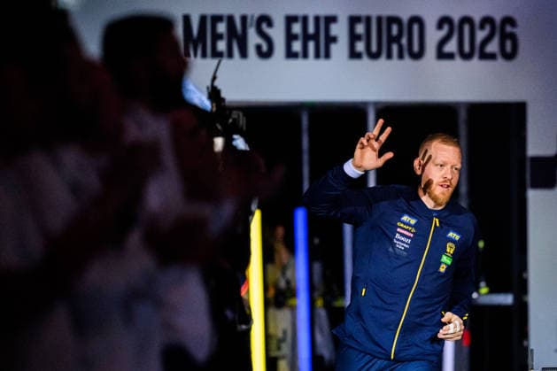 260119 Jim Gottfridsson of Sweden ahead of the EHF European Handball Championship preliminary round match between Georgia and Sweden on January 19, 2026 in Malmö. Photo: Petter Arvidson BILDBYRAN kod PA PA1125 handball handboll handball handbolls-em 2026 georgien sverige sweden ehf european handball championship georgia bbeng Copyright: PETTERxARVIDSON BB260119PA111