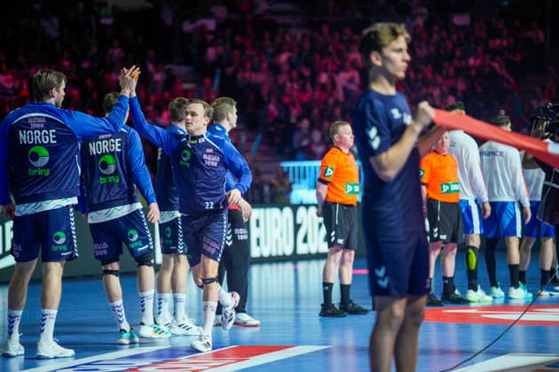 European Handball Championship 2026 France Norway Baerun 20260119 Norway s team before the European Championship handball match between France and Norway in Unity arena Photo Stian Lysberg Solum NTB Baerun Norway EDITORIAL USE ONLY RESTRICTED USE FOR BETTING COMPANIES  Copyright: xStianxLysbergxSolumx xNTBx