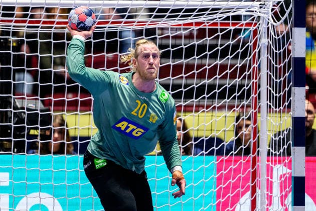 260119 Goalkeeper Mikael Appelgren of Sweden during the EHF European Handball Championship preliminary round match between Georgia and Sweden on January 19, 2026 in Malmö. Photo: Petter Arvidson BILDBYRAN kod PA PA1125 handball handboll handball handbolls-em 2026 georgien sverige sweden ehf european handball championship georgia bbeng Copyright: PETTERxARVIDSON BB260119PA134