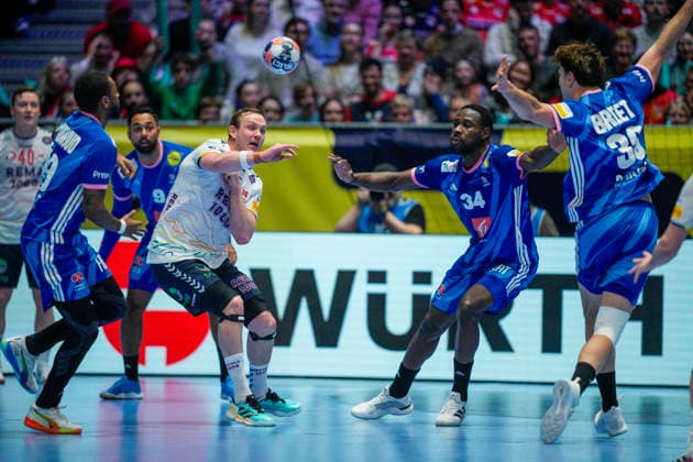 European Handball Championship 2026 France Norway Baerun 20260119 Norway s Sander Sagosen during the European Championship handball match between France and Norway in Unity arena Photo Stian Lysberg Solum NTB Baerun Norway EDITORIAL USE ONLY RESTRICTED USE FOR BETTING COMPANIES  Copyright: xStianxLysbergxSolumx xNTBx
