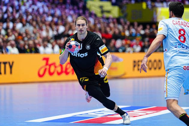 Juri Knorr (Deutschland, 15) DEN, Deutschland vs. Spanien, Handball, EHF Europameisterschaft 2026, Gruppe A, Spieltag 3, 19.01.2026 DEN, Deutschland vs. Spanien, Handball, EHF Europameisterschaft 2026, Gruppe A, Spieltag 3, 19.01.2026 Herning Copyright: xEibner-Pressefoto MarcelxvonxFehrnx EP_MFN