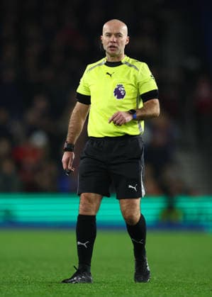 Brighton and Hove, England, 19th January 2026. Referee, Paul Tierney during the Brighton and Hove Albion vs AFC Bournemouth Premier League match at the AMEX Stadium, Brighton and Hove. Picture credit should read: Paul Terry Sportimage EDITORIAL USE ONLY. No use with unauthorised audio, video, data, fixture lists, club league logos or live services. Online in-match use limited to 120 images, no video emulation. No use in betting, games or single club league player publications. SPI_011_PT_Brighton_Bournemouth SPI-4463-0011