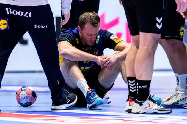260119 Felix Claar of Sweden during the EHF European Handball Championship preliminary round match between Georgia and Sweden on January 19, 2026 in Malmö. Photo: Petter Arvidson BILDBYRAN kod PA PA1125 handball handboll handball handbolls-em 2026 georgien sverige sweden ehf european handball championship georgia bbeng Copyright: PETTERxARVIDSON BB260119PA199