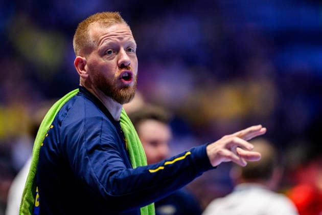 260119 Jim Gottfridsson of Sweden during the EHF European Handball Championship preliminary round match between Georgia and Sweden on January 19, 2026 in Malmö. Photo: Petter Arvidson BILDBYRAN kod PA PA1125 handball handboll handball handbolls-em 2026 georgien sverige sweden ehf european handball championship georgia bbeng Copyright: PETTERxARVIDSON BB260119PA206