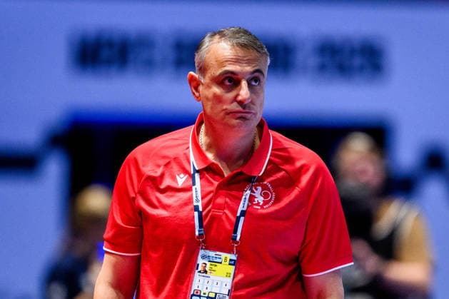 260119 Coach Tite Kalandadze of Georgia during the EHF European Handball Championship preliminary round match between Georgia and Sweden on January 19, 2026 in Malmö. Photo: Petter Arvidson BILDBYRAN kod PA PA1125 handball handboll handball handbolls-em 2026 georgien sverige sweden ehf european handball championship georgia bbeng Copyright: PETTERxARVIDSON BB260119PA221