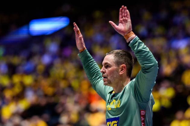 260119 Goalkeeper Andreas Palicka of Sweden during the EHF European Handball Championship preliminary round match between Georgia and Sweden on January 19, 2026 in Malmö. Photo: Petter Arvidson BILDBYRAN kod PA PA1125 handball handboll handball handbolls-em 2026 georgien sverige sweden ehf european handball championship georgia bbeng Copyright: PETTERxARVIDSON BB260119PA223
