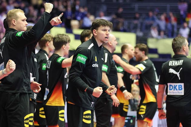 Deutschland - Spanien, EHF Handball EM 2026 Marko Grgic (Deutschland, 71). Handball EHF Europameisterschaft, Länderspiel zwischen Deutschland und Spanien am 19. Januar 2026 in Herning (Dänemark)., Herning Dänemark Jyske Bank Boxen