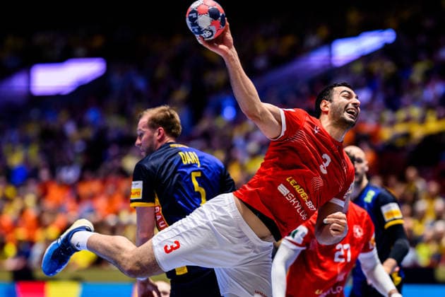 260119 during the EHF European Handball Championship preliminary round match between Georgia and Sweden on January 19, 2026 in Malmö. Photo: Petter Arvidson BILDBYRAN kod PA PA1125 handball handboll handball handbolls-em 2026 georgien sverige sweden ehf european handball championship georgia bbeng Copyright: PETTERxARVIDSON BB260119PA246