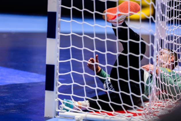 260119 Goalkeeper Andreas Palicka of Sweden during the EHF European Handball Championship preliminary round match between Georgia and Sweden on January 19, 2026 in Malmö. Photo: Petter Arvidson BILDBYRAN kod PA PA1125 handball handboll handball handbolls-em 2026 georgien sverige sweden ehf european handball championship georgia bbeng Copyright: PETTERxARVIDSON BB260119PA249