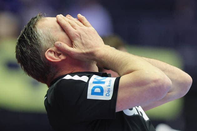 Deutschland - Spanien, EHF Handball EM 2026 Trainer Alfred Gislason (Deutschland). Handball EHF Europameisterschaft, Länderspiel zwischen Deutschland und Spanien am 19. Januar 2026 in Herning (Dänemark)., Herning Dänemark Jyske Bank Boxen