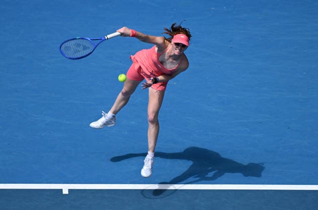 TENNIS AUSTRALIAN OPEN, Maya Joint of Australia serves during the Women™s 1st round match against Tereza Valentova of the Czech Republic on day 3 of the 2026 Australian Open tennis tournament at Melbourne Park in Melbourne, Tuesday, January 20, 2026. ( NO ARCHIVING MELBOURNE VICTORIA AUSTRALIA  Copyright: xJAMESxROSSx 20260120113234096999