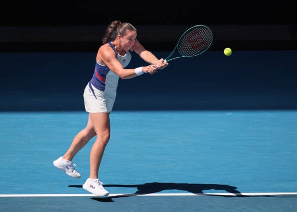 Tereza Valentova (CZE), Australian Open 2026, Melbourne Park, Melbourne, Victoria, Australia. Copyright: xJuergenxHasenkopfx