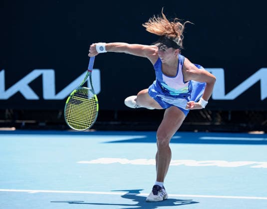 Julia Grabher (AUT), Australian Open 2026, Melbourne Park, Melbourne, Victoria, Australia. Copyright: xJuergenxHasenkopfx
