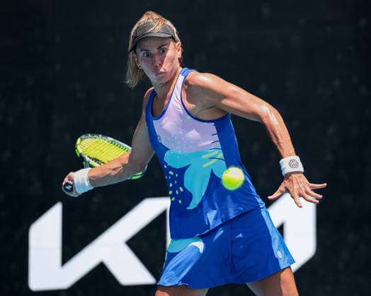 Julia Grabher (AUT), Australian Open 2026, Melbourne Park, Melbourne, Victoria, Australia. Copyright: xJuergenxHasenkopfx