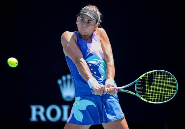 Julia Grabher (AUT), Australian Open 2026, Melbourne Park, Melbourne, Victoria, Australia. Copyright: xJuergenxHasenkopfx