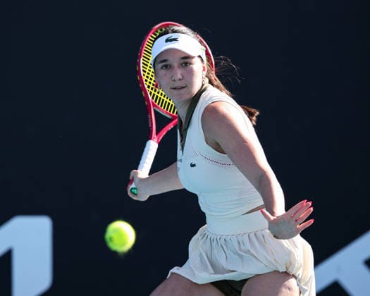 Eva Lys (GER), Australian Open 2026, Melbourne Park, Melbourne, Victoria, Australia. Copyright: xJuergenxHasenkopfx
