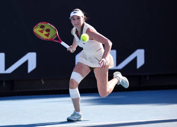Eva Lys (GER), Australian Open 2026, Melbourne Park, Melbourne, Victoria, Australia. Copyright: xJuergenxHasenkopfx