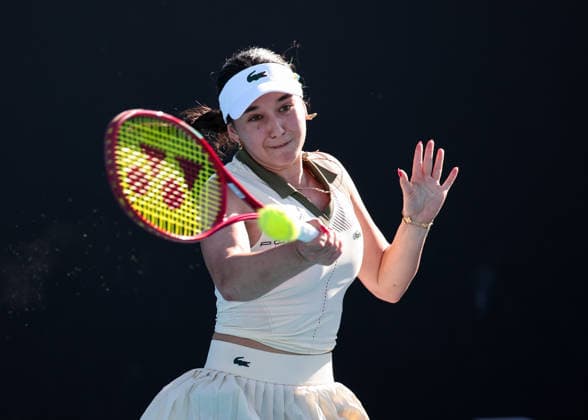 Eva Lys (GER), Australian Open 2026, Melbourne Park, Melbourne, Victoria, Australia. Copyright: xJuergenxHasenkopfx