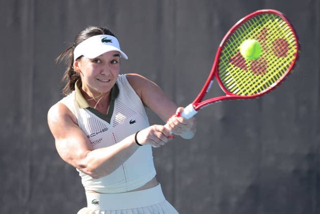 Eva Lys, GER, during first round of 2026 Australian Open in Melbourne, 20 01 2026; -