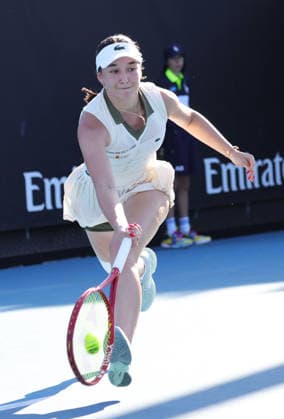 Eva Lys, GER, during first round of 2026 Australian Open in Melbourne, 20 01 2026; -