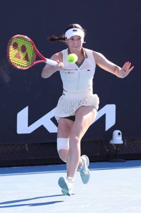 Eva Lys, GER, during first round of 2026 Australian Open in Melbourne, 20 01 2026; -
