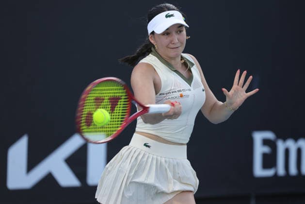 Eva Lys, GER, during first round of 2026 Australian Open in Melbourne, 20 01 2026; -
