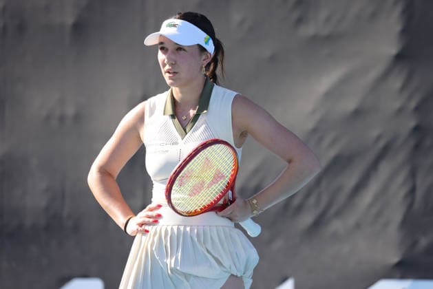 Eva Lys, GER, disappointed during first round of 2026 Australian Open in Melbourne, 20 01 2026; -