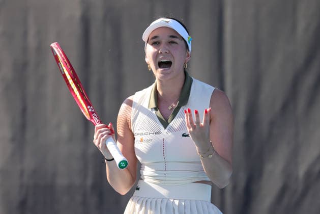 Eva Lys, GER, during first round of 2026 Australian Open in Melbourne, 20 01 2026; -