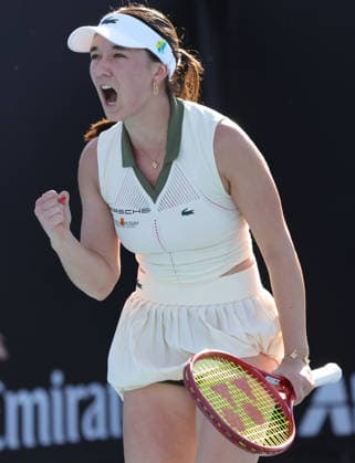 Eva Lys, GER, during first round of 2026 Australian Open in Melbourne, 20 01 2026; -