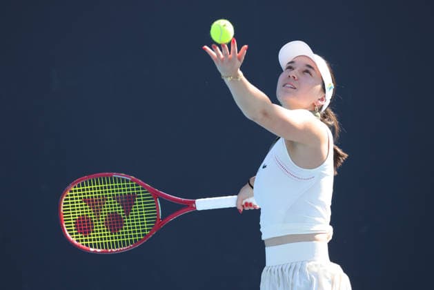 Eva Lys, GER, during first round of 2026 Australian Open in Melbourne, 20 01 2026; -