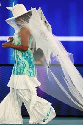 Naomi Osaka walks onto court ahead of her first round match Australian Open tennis tournament, Day Three, Melbourne Park, Australia - 20 Jan 2026Melbourne Melbourne Park Victoria (VIC) Australia  Copyright: xEllaxLing Shutterstockx 16303003hn
