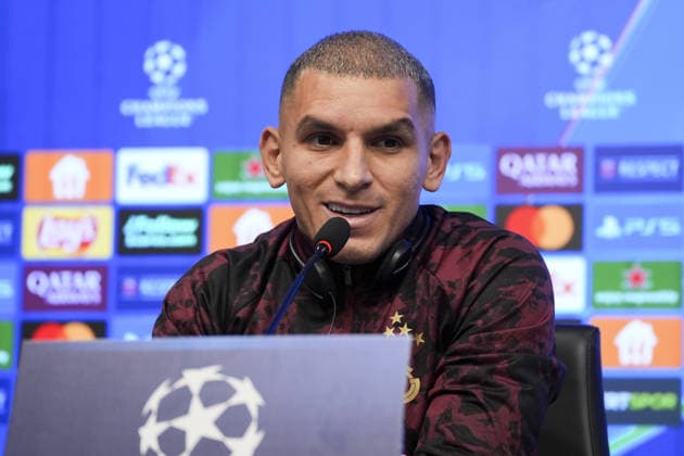Ahead of Galatasaray v Atletico Madrid match ISTANBUL, TURKIYE - JANUARY 20: Head coach Okan Buruk (not seen) and Lucas Torreira of Galatasaray attend a press conference, PK, Pressekonferenz in Kemerburgaz Metin Oktay Facilities, Istanbul on January 20, 2026, ahead of UEFA Champions League week 7 match between Galatasaray and Atletico Madrid. Arife Karakum Anadolu Istanbul Turkey. Editorial use only. Please get in touch for any other usage.  Copyright: x2026xAnadoluxArifexKarakumx