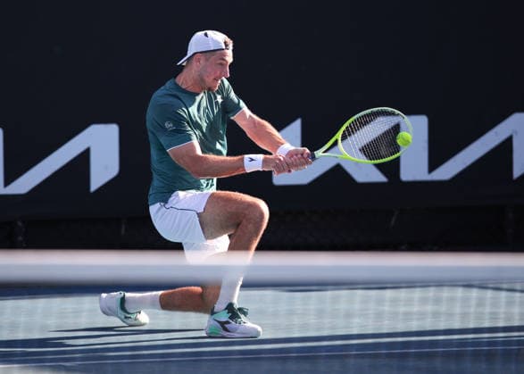 Jan-Lennard Struff (GER), Australian Open 2026, Melbourne Park, Melbourne, Victoria, Australia. Copyright: xJuergenxHasenkopfx