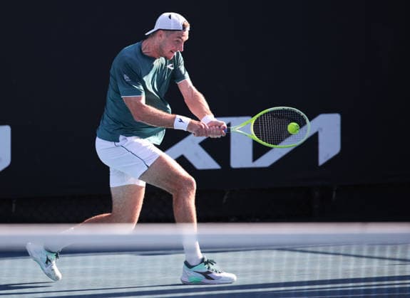 Jan-Lennard Struff (GER), Australian Open 2026, Melbourne Park, Melbourne, Victoria, Australia. Copyright: xJuergenxHasenkopfx