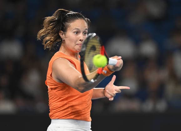 TENNIS AUSTRALIAN OPEN, Daria Kasatkina of Australia in action in action during the Womens 1st round match against Nikola Bartunkova of Czech Republic on day 3 of the 2026 Australian Open tennis tournament at Melbourne Park in Melbourne, Tuesday, January 20, 2026. ( NO ARCHIVING MELBOURNE VICTORIA AUSTRALIA  Copyright: xLUKASxCOCHx 20260120149847900740