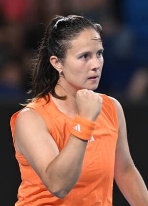 TENNIS AUSTRALIAN OPEN, Daria Kasatkina of Australia reacts during the Womens 1st round match against Nikola Bartunkova of Czech Republic on day 3 of the 2026 Australian Open tennis tournament at Melbourne Park in Melbourne, Tuesday, January 20, 2026. ( NO ARCHIVING MELBOURNE VICTORIA AUSTRALIA  Copyright: xLUKASxCOCHx 20260120160630683041
