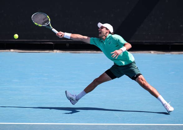 Eliot Spizzirri (USA), Australian Open 2026, Melbourne Park, Melbourne, Victoria, Australia. Copyright: xJuergenxHasenkopfx