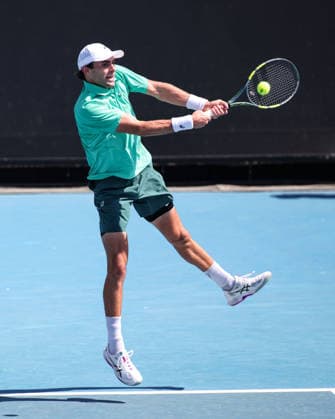 Eliot Spizzirri (USA), Australian Open 2026, Melbourne Park, Melbourne, Victoria, Australia. Copyright: xJuergenxHasenkopfx