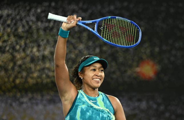 TENNIS AUSTRALIAN OPEN, Naomi Osaka of Japan celebrates winning the Women™s 1st round match against Antonia Ruzic of Croatia on day 3 of the 2026 Australian Open tennis tournament at Melbourne Park in Melbourne, Tuesday, January 20, 2026. ( NO ARCHIVING MELBOURNE VICTORIA AUSTRALIA  Copyright: xJOELxCARRETTx 20260120139628485495