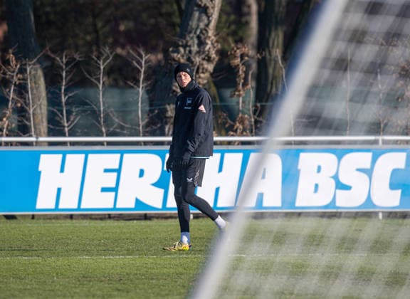Fussball, Herren, Saison 2025 26, 2. Bundesliga, Hertha BSC, Training, Luca Schuler (Hertha BSC), 20.01. 2026,