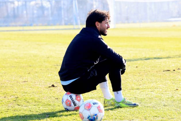DEU, DFL, 2. FBL Hertha BSC, Training, 20.01.2026, Sportforum, Berlin, DEU, DFL, 2. FBL Hertha BSC, Training, im Bild Kevin Sessa (Hertha BSC Berlin 8) DFL - regulations prohibit any use of Photographs as image sequences and or quasi-video