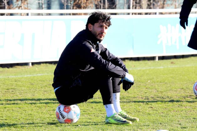DEU, DFL, 2. FBL Hertha BSC, Training, 20.01.2026, Sportforum, Berlin, DEU, DFL, 2. FBL Hertha BSC, Training, im Bild Kevin Sessa (Hertha BSC Berlin 8) DFL - regulations prohibit any use of Photographs as image sequences and or quasi-video