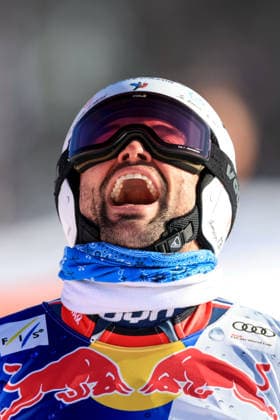 ALPINE SKIING - FIS WC Kitzbuehel KITZBUEHEL,AUSTRIA,20.JAN.26 - ALPINE SKIING - FIS World Cup, Hahnenkamm-race, downhill training, men. Image shows Matthieu Bailet (FRA).  GEPAxpictures xMarioxBuehner-Weinrauch