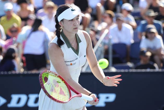 Eva Lys, GER, during first round of 2026 Australian Open in Melbourne, 20 01 2026; -