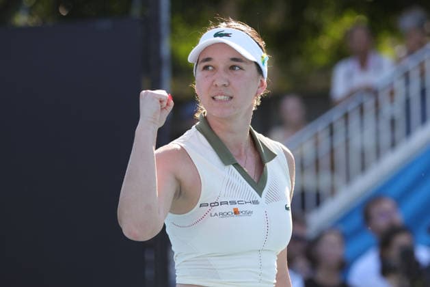 Eva Lys, GER, during first round of 2026 Australian Open in Melbourne, 20 01 2026; -
