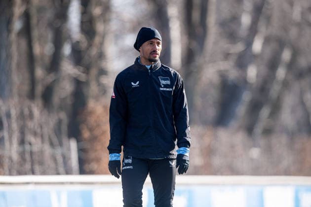 Fussball, Herren, Saison 2025 26, 2. Bundesliga, Hertha BSC, Training, Jeremy Dudziak (Hertha BSC), 20.01. 2026,