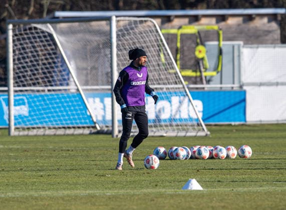 Fussball, Herren, Saison 2025 26, 2. Bundesliga, Hertha BSC, Training, Jeremy Dudziak (Hertha BSC), 20.01. 2026,