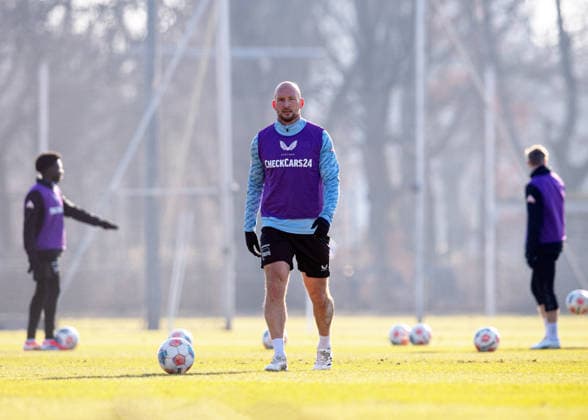 Fussball, Herren, Saison 2025 26, 2. Bundesliga, Hertha BSC, Training, Toni Leistner (Hertha BSC), 20.01. 2026,