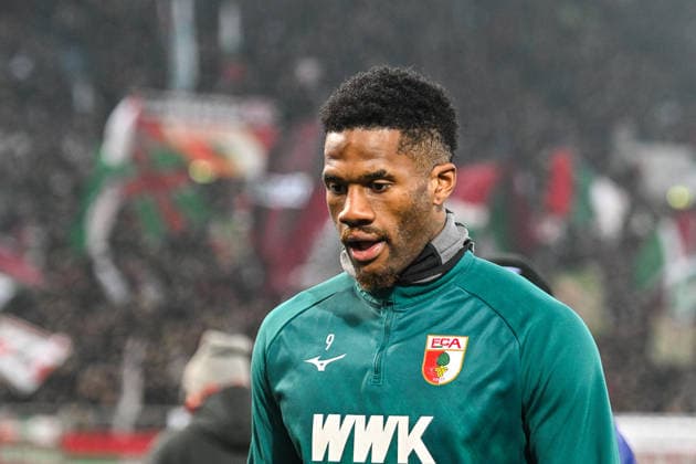 GER, 1. FBL, FC Augsburg vs SC Freiburg 18.01.2026, WWK-Arena, Augsburg, GER, 1. FBL, FC Augsburg vs SC Freiburg, im Bild Samuel Essende (FC Augsburg, 9)
